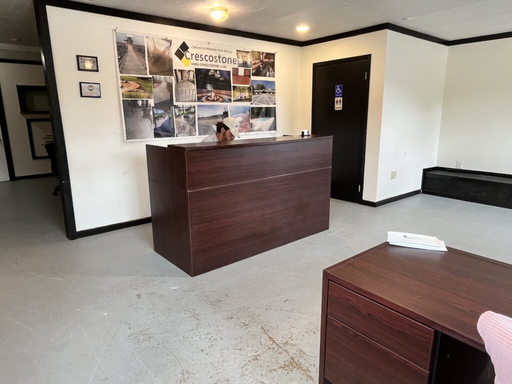 concrete contractor Knoxville area Crescostone public office interior in Strawberry Plains, Tennessee