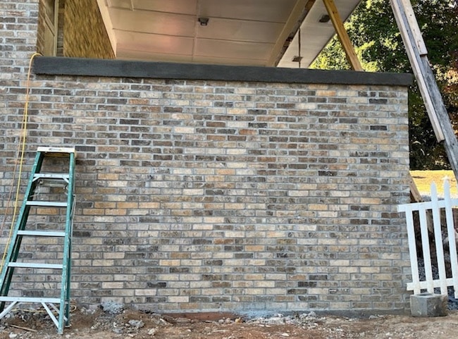 brick masonry wall reconstruction and carport support repair in morristown tn